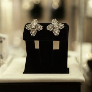 925 Sterling Silver Star Cluster Stud Earrings – NWOT Sparkle